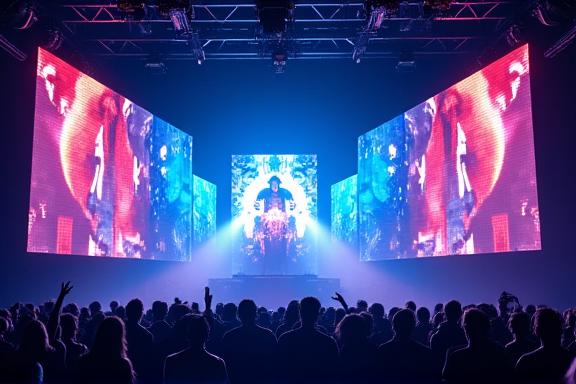 Producción audiovisual con pantallas LED